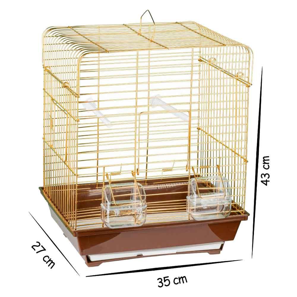 Bilgin Kuş Kafesi Düz Çatılı 300 Gold 17724005 Amazon Pet Center