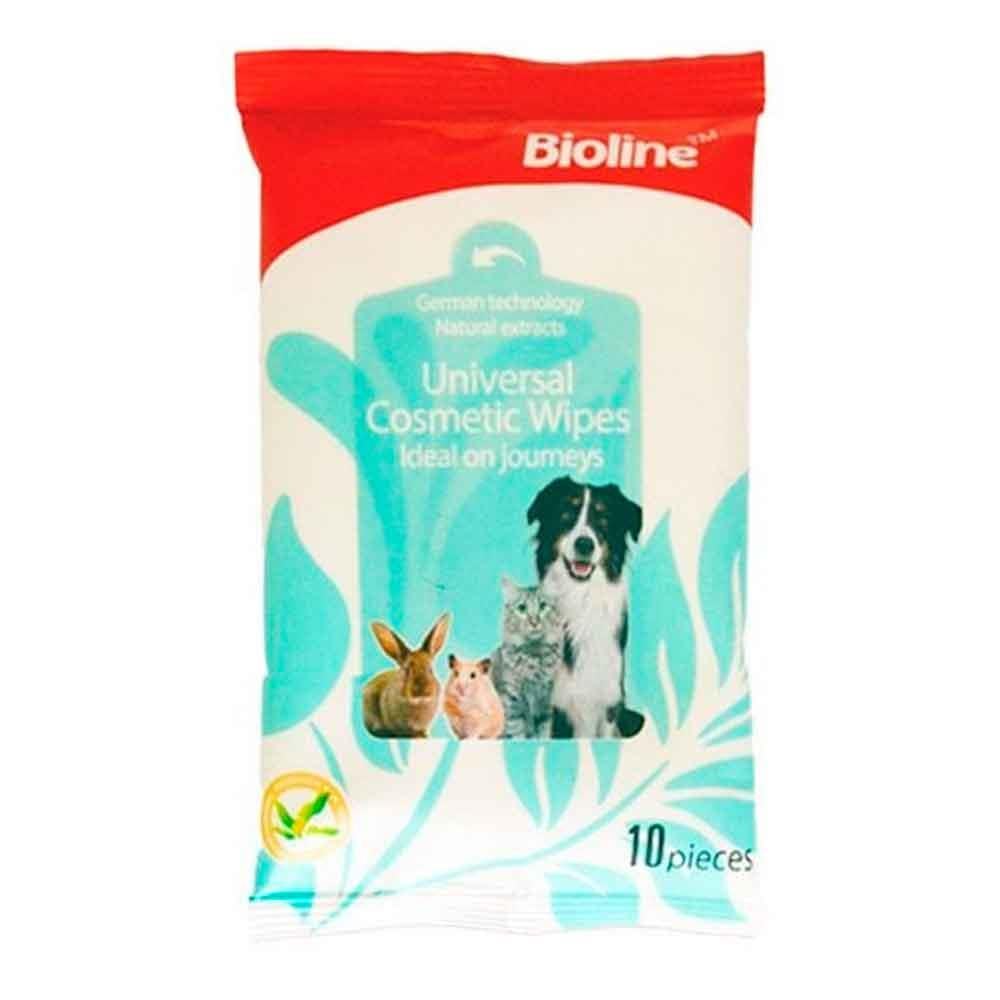 Bioline Kedi Köpek ve Kemirgen Temizleme Mendili 10'lu Paket 6970117121377 Amazon Pet Center
