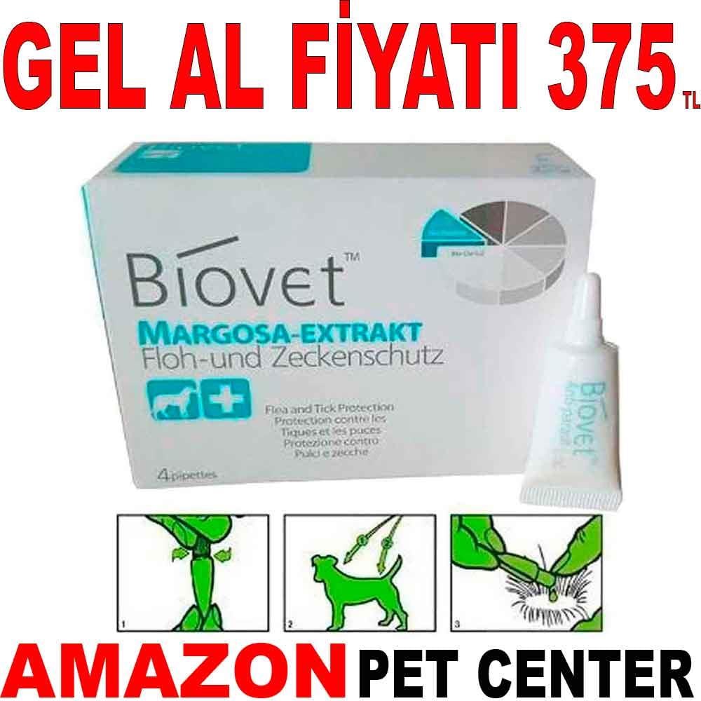 Biovet Bitkisel Küçük ırk Köpek Pire Kene Damlası 4'Lü 22255006 Amazon Pet Center