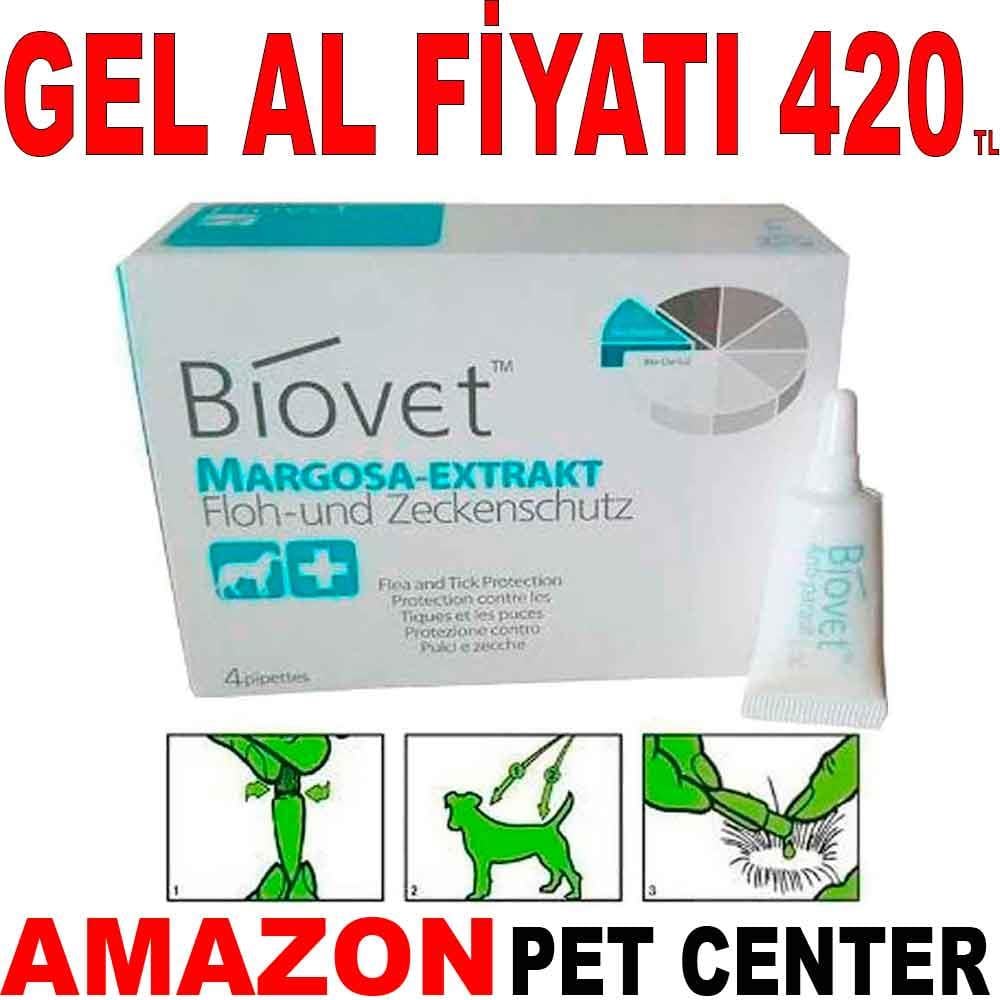 Biovet Bitkisel Orta Irk Köpek Pire Kene Damlası 4'Lü 22257000 Amazon Pet Center