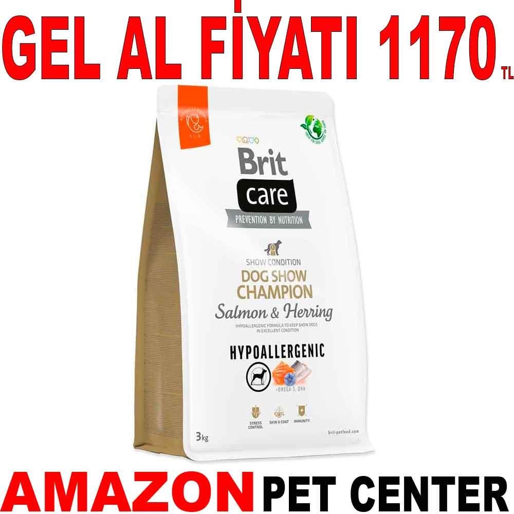 Brit Care Dog Show Hypoallergenic Somonlu Köpek Maması 3 Kg Gel Al 18107005 Amazon Pet Center