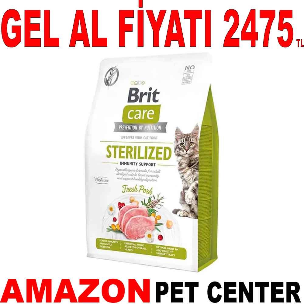 Brit Care Grain-Free Sterilized Immunity Support Kısırlaştırılmış Kedi Maması 7 Kg Gel Al 19143002 Amazon Pet Center