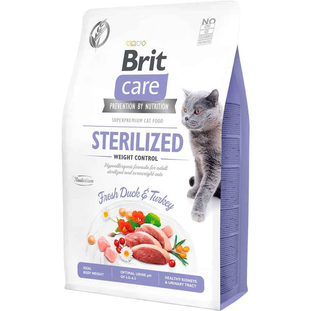 Brit Care Hypo-Allergenic Ördekli Tahılsız Kısırlaştırılmış Kedi Maması 2 kg 8595602540792 Amazon Pet Center