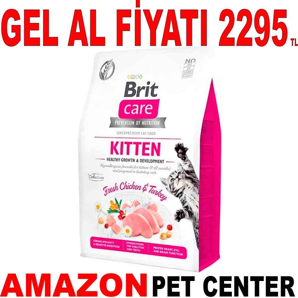Brit Care Hypo-Allergenic Tavuklu ve Hindili Tahılsız Yavru Kedi Maması 7 Kg Gel Al 18023008 Amazon Pet Center