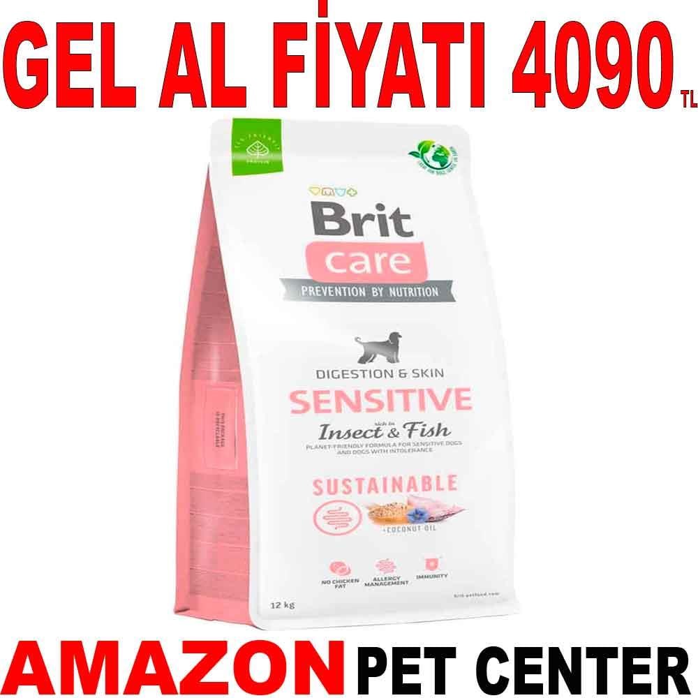 Brit Care Sensitive Skin & Digestion Balıklı Böcek Proteinli Yetişkin Köpek Maması 12 Kg Gel Al 18132007 Amazon Pet Center