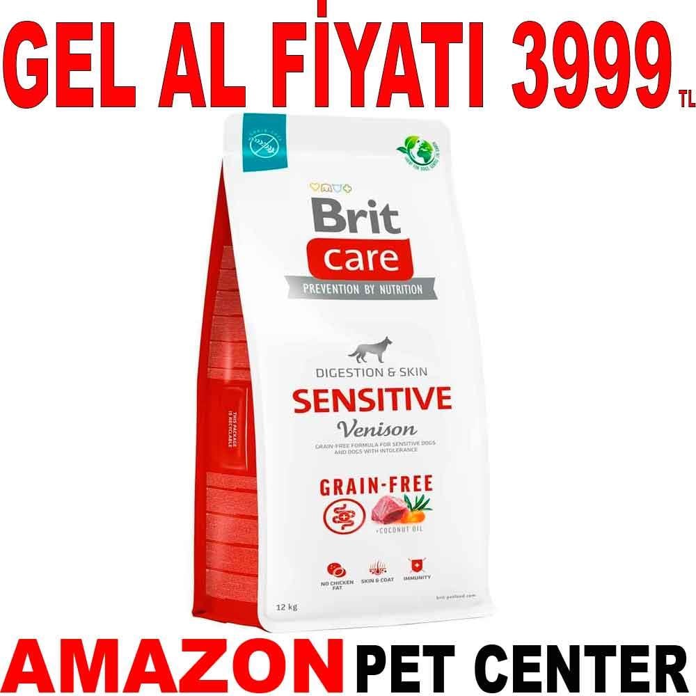 Brit Care Sensitive Tahılsız Geyik Etli Köpek Maması 12 Kg 18135008 Amazon Pet Center