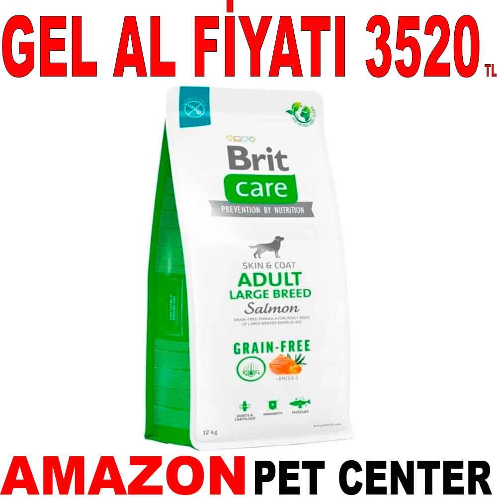 Brit Care Somonlu Tahılsız Büyük Irk Köpek Maması 12 Kg 18127003 Amazon Pet Center