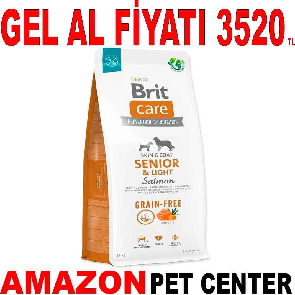 Brit Care Somonlu Tahılsız Yaşlı Köpek Maması 12 Kg 18126006 Amazon Pet Center
