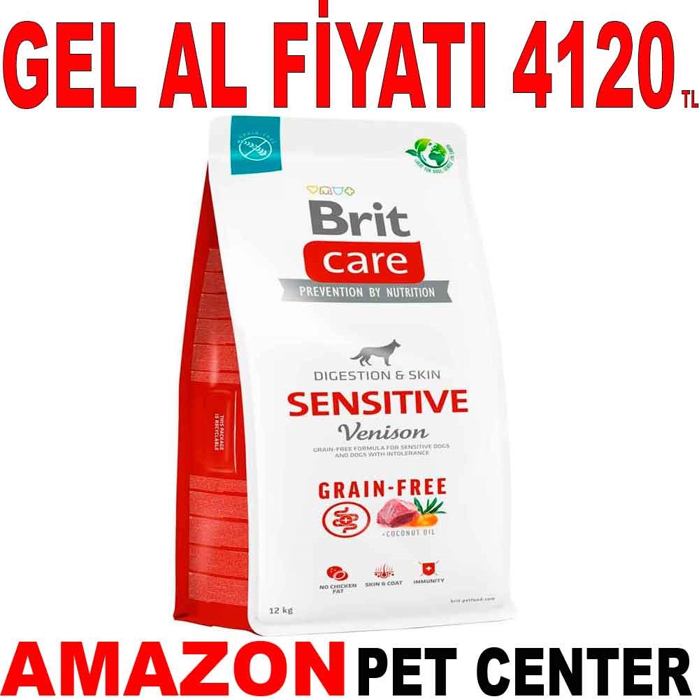 Brit Care Tahılsız Geyik Etli Sensitive Köpek Maması 12 Kg Gel Al 18135008 Amazon Pet Center