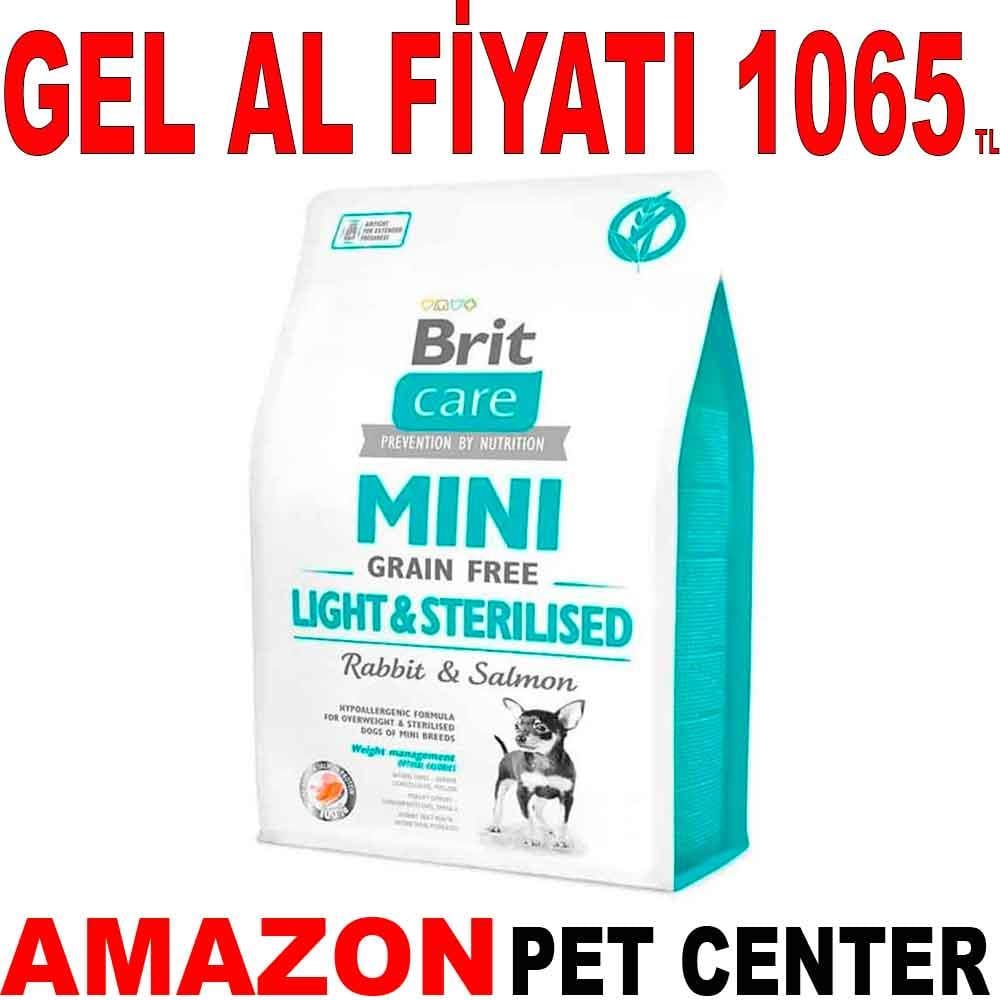 Brit Care Tahılsız Mini Light Sterillised Tavşanlı Köpek Maması 2 kg 18098006 Amazon Pet Center