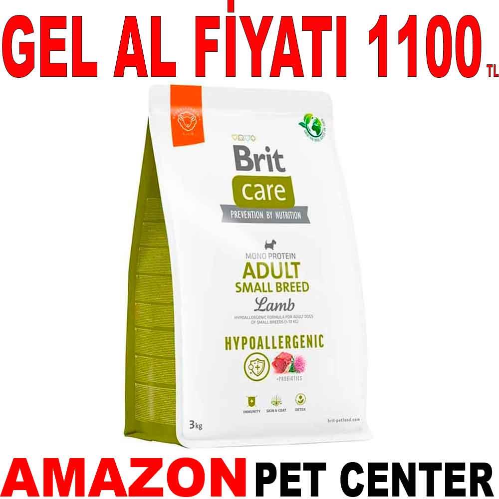 Brit Hypo-Allergenic Küçük Irk Kuzulu ve Pirinçli Yetişkin Köpek Maması 3 Kg Gel Al 20478001 Amazon Pet Center