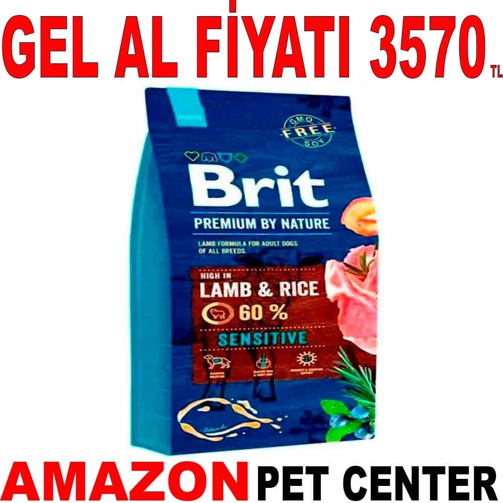 Brit Premium Sensitive Kuzulu Yetişkin Köpek Maması 15 Kg Gel Al 18120004 Amazon Pet Center