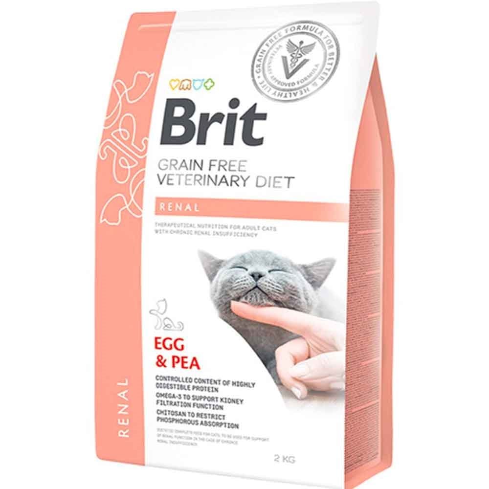 Brit Veterinary Diet Renal Böbrek Yetmezliği olan Kediler için Tahılsız Kedi Maması 2 kg 8595602528325 Amazon Pet Center