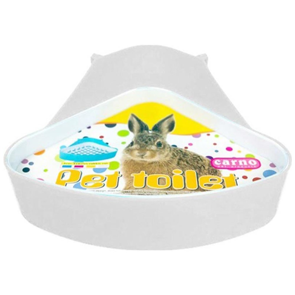 Carno Izgaralı Köşe Tavşan Tuvalet Kabı Beyaz 1677000160844 Amazon Pet Center