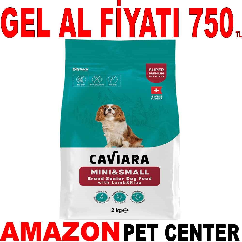 Caviara Kuzu Etli ve Pirinçli Mini & Küçük Irk Yaşlı Köpek Maması 2 Kg Gel Al 35012580 Amazon Pet Center
