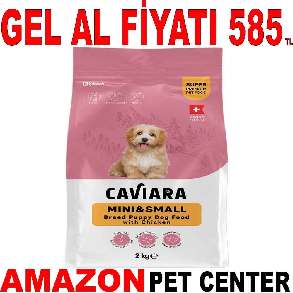 Caviara Tavuklu Mini & Küçük Irk Yavru Köpek Maması 2 Kg Gel Al 35012467 Amazon Pet Center
