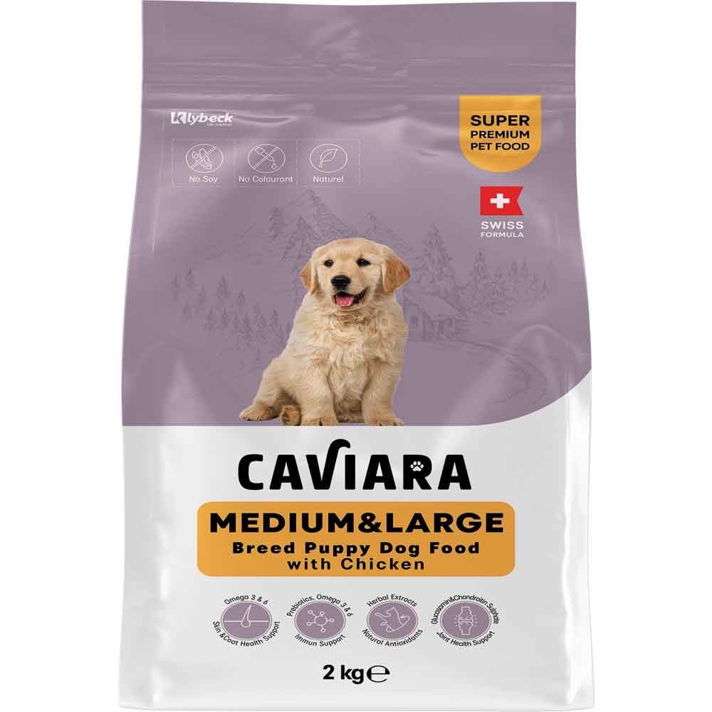 Caviara Tavuklu Orta & Büyük Irk Yavru Köpek Maması 2 Kg 7640297841059 Amazon Pet Center