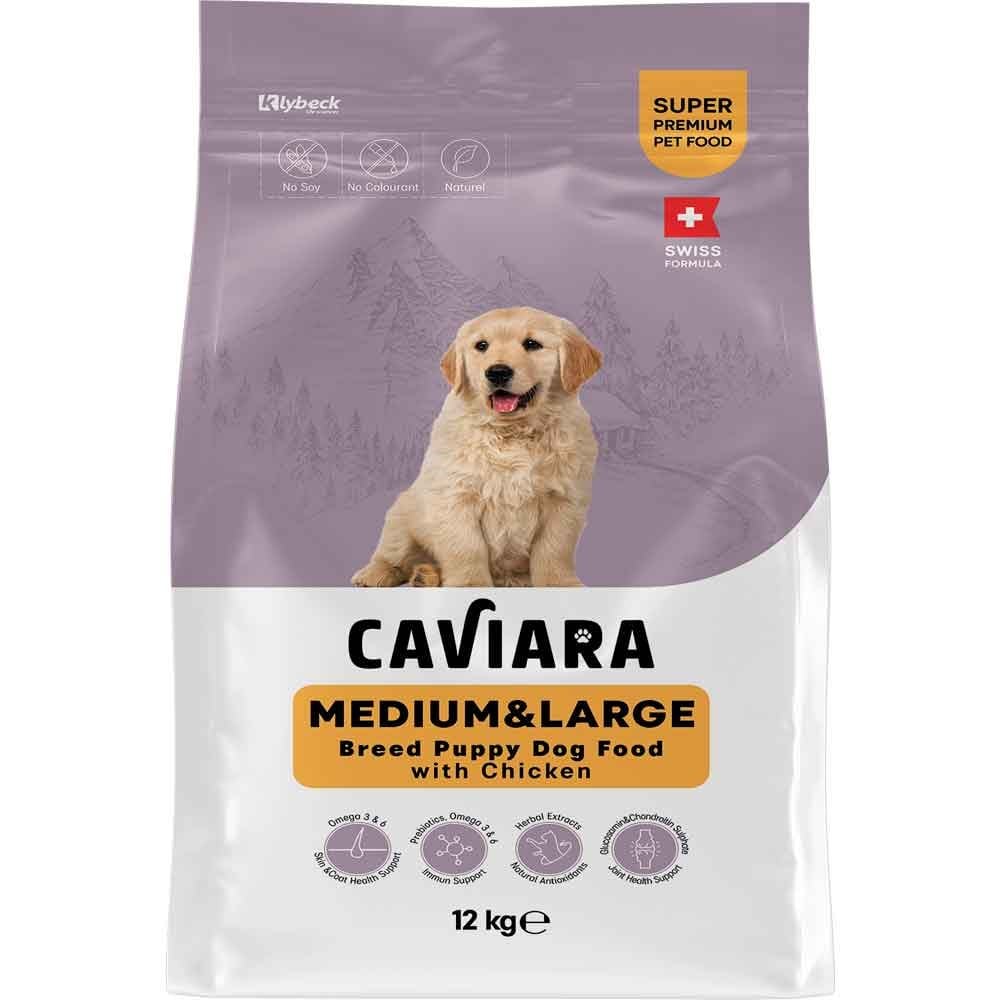 Caviara Tavuklu Orta & Büyük Irk Yavru Köpek Maması 12 Kg 7640297841066 Amazon Pet Center