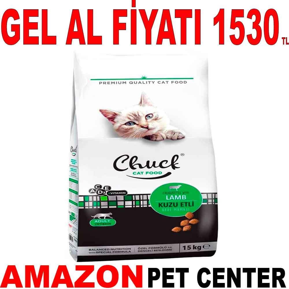 Chuck Kuzu Etli Kedi Maması 15 Kg 19409009 Amazon Pet Center