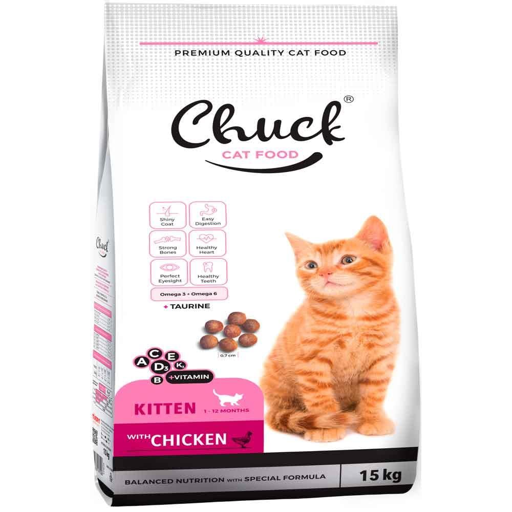 Chuck Yavru Kedi Maması Tavuklu 15 Kg 8683762181006 Amazon Pet Center