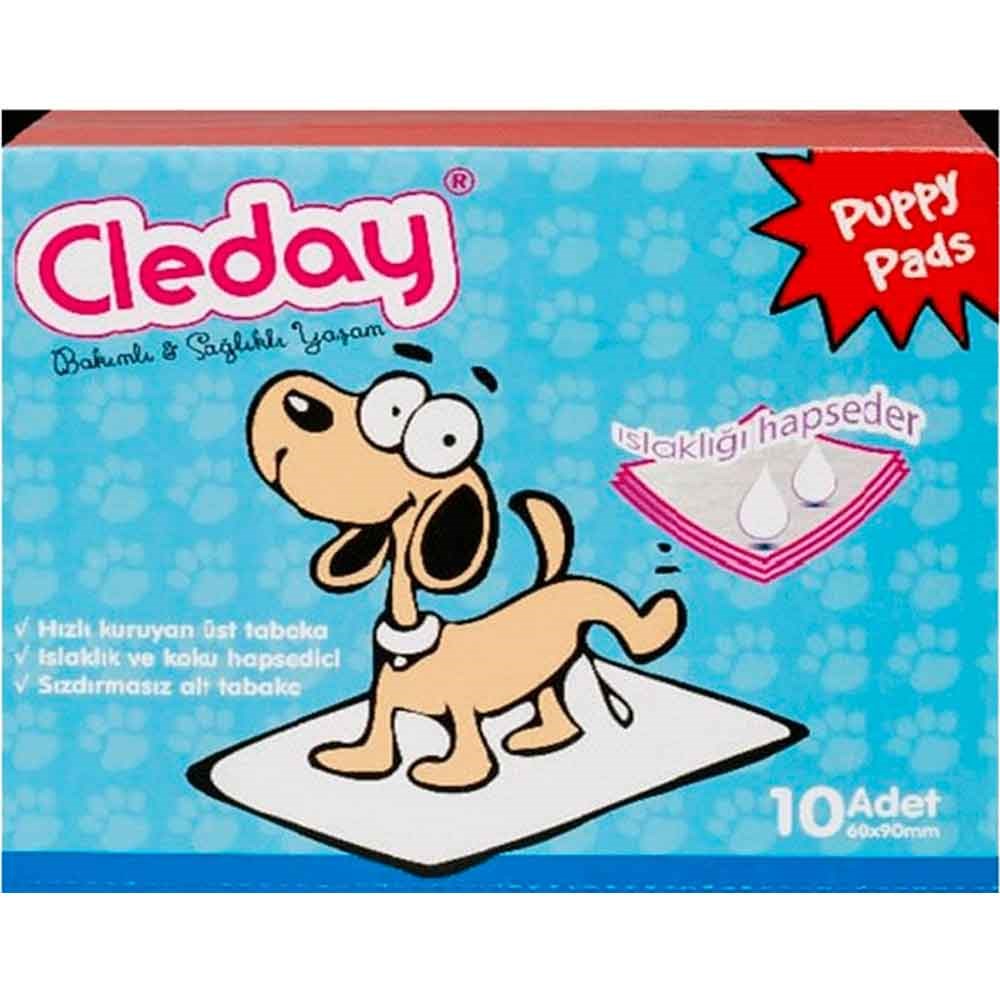 Cleday Yavru Köpek Çiş Eğitim Pedi 60x90 Cm 10Lu 8697423740099 CLEDAY Köpek Çiş Alıştırma Pedleri Amazon Pet Center