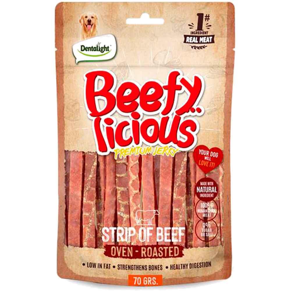 Dentalight Beefy Strip Sığır Etli Köpek Ödül Şeridi 70 Gr 6942133313494 Amazon Pet Center