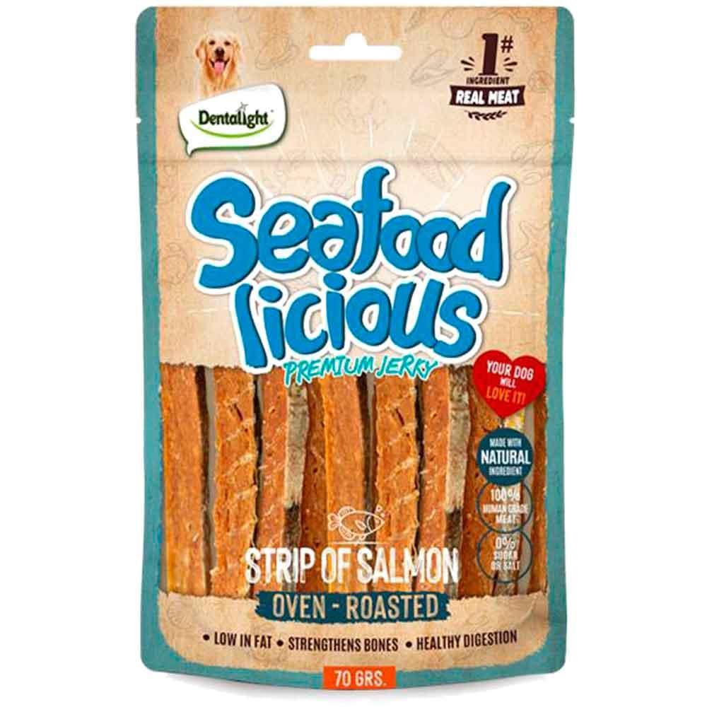 Dentalight Seafood Strip Somon Balıklı Köpek Ödül Şeridi 70 Gr 6942133313340 Amazon Pet Center