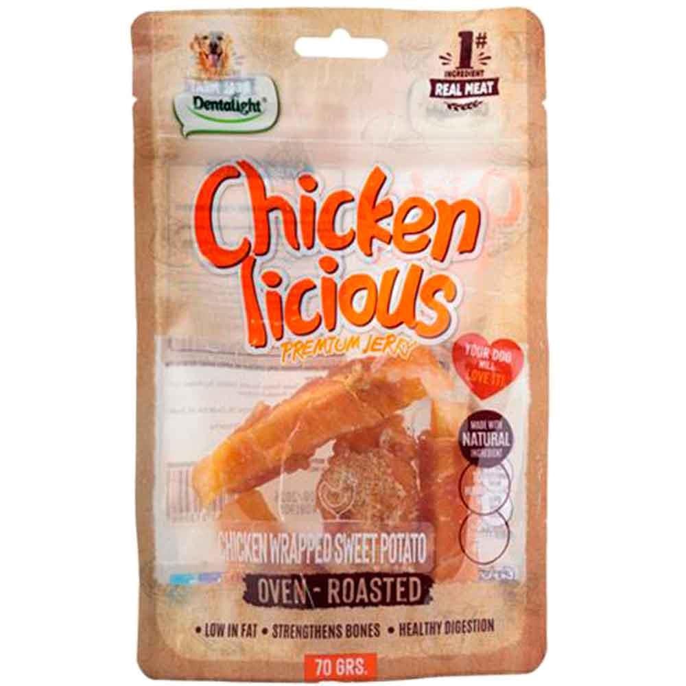 Dentalight Tavuk Etli Tatlı Patates Sarılı Köpek Ödül Maması 70 Gr 6942133313098 Amazon Pet Center