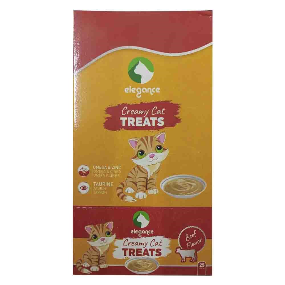 Elegance Creamy Biftekli Kedi Ödülleri 15 Gr x 25 Adet 8698636159951 Amazon Pet Center