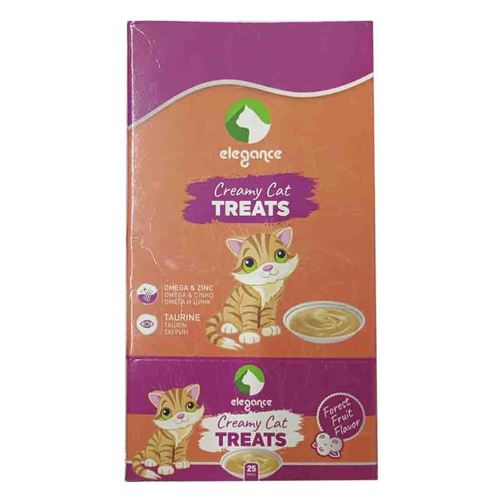 Elegance Creamy Orman Meyveli Kedi Ödülleri 15 Gr x 25 Adet 8698636159937 Amazon Pet Center