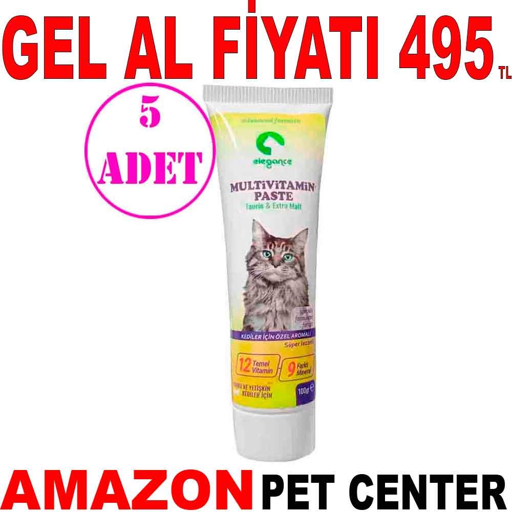 Elegance Multivitamin Paste Taurin & Extra Malt 100 Gr 5 AD Gel Al 21431005 Amazon Pet Center