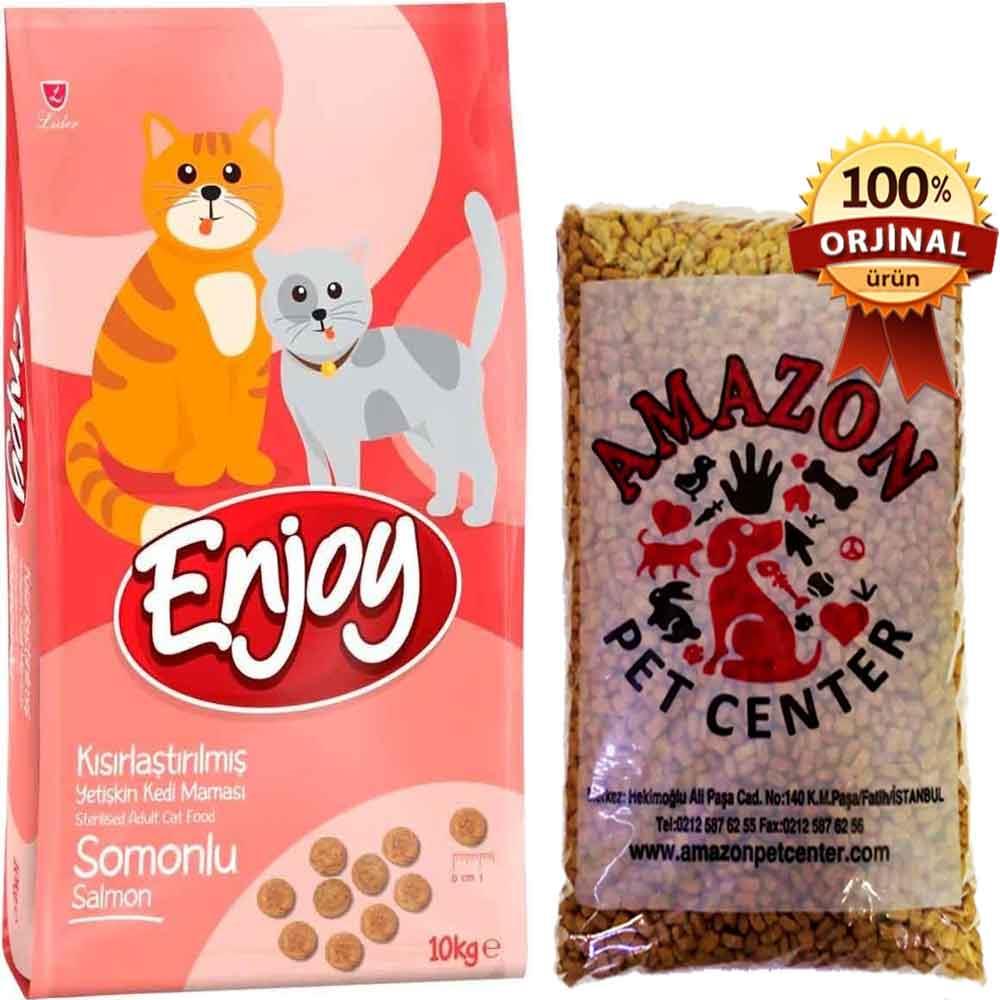 Enjoy Kısır Somonlu Kedi Maması Açık 1 Kg 20881009 Amazon Pet Center