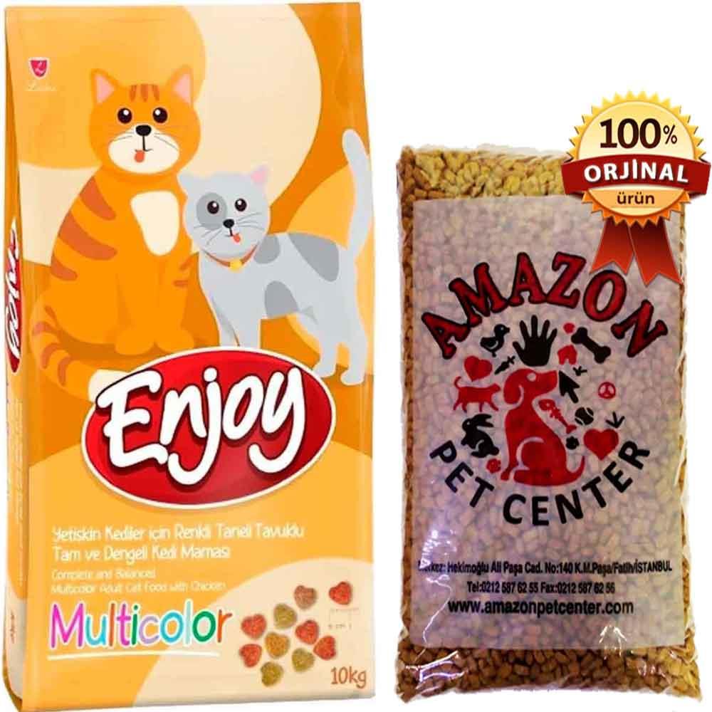 Enjoy Multicolor Tavuklu Kedi Maması Açık 1 Kg 32134094 Amazon Pet Center