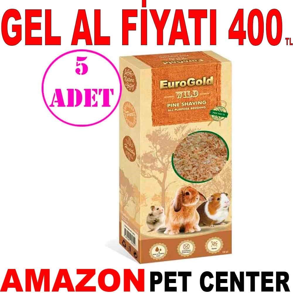 Euro Gold Kemirgenler İçin Talaş 15 Lt 5 AD Gel Al 20550004 Amazon Pet Center