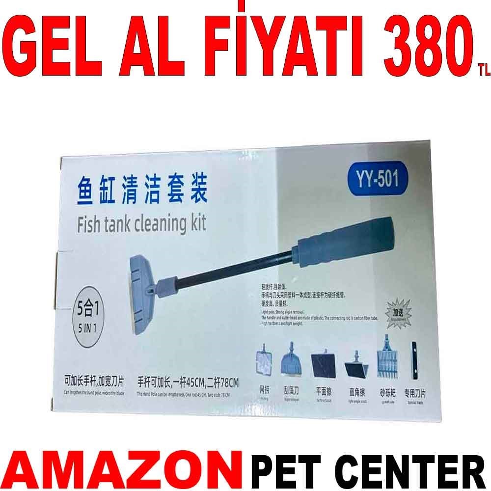 Euro Star Akvaryum Temizleme Seti 5 in 1 YY-501 Gel Al 35004387 Amazon Pet Center