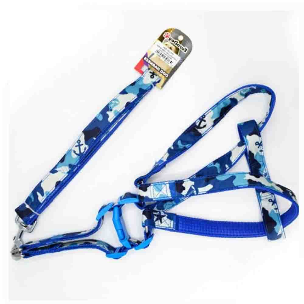 Eurodog Köpek Uzatma Tasması+Göğüs Tasması 120 Cm Mavi Kamuflaj 8681144194620 Amazon Pet Center