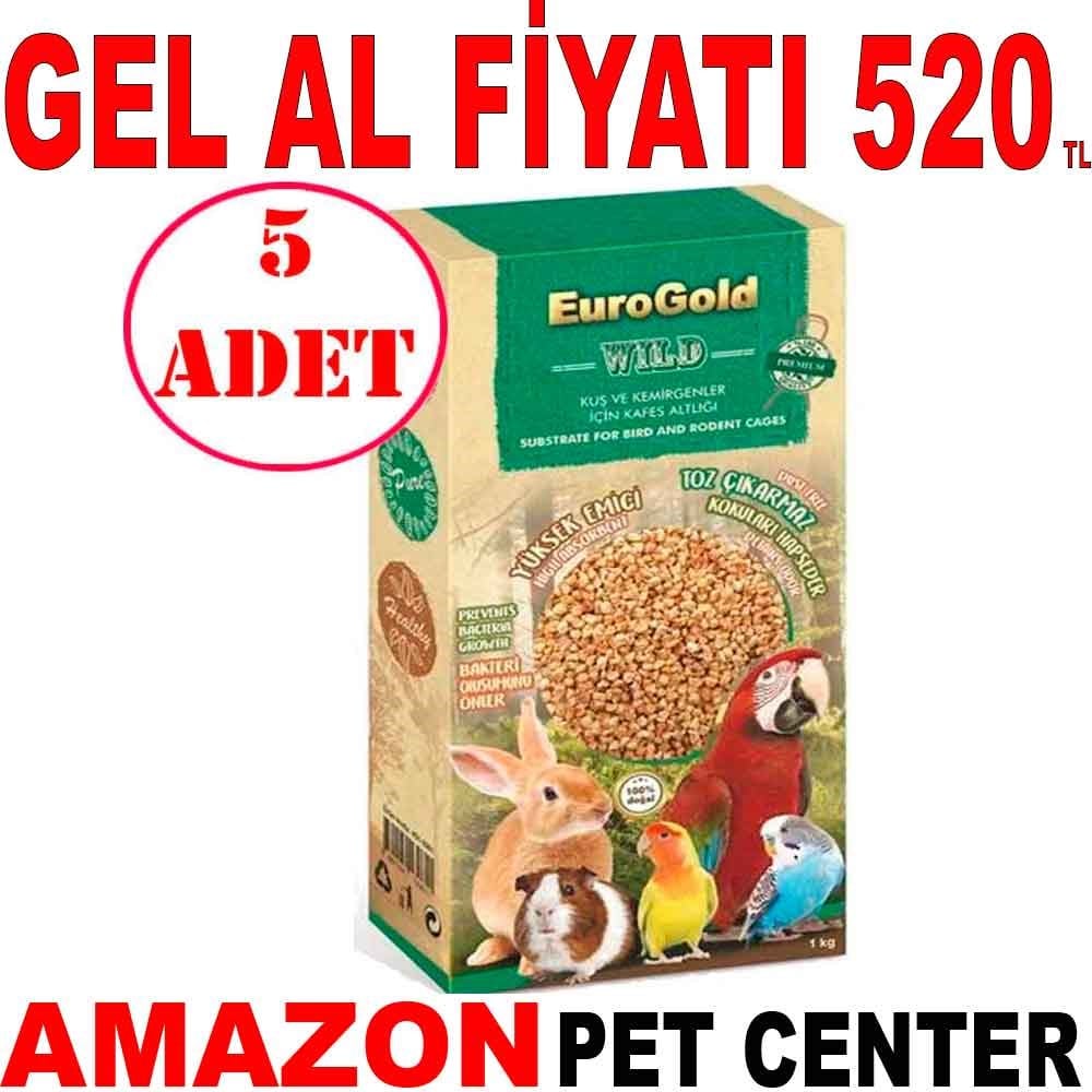Eurogold Kemirgen ve Kuş Kafes Altlığı 1 Kg 5 AD Gel Al 22190000 Amazon Pet Center
