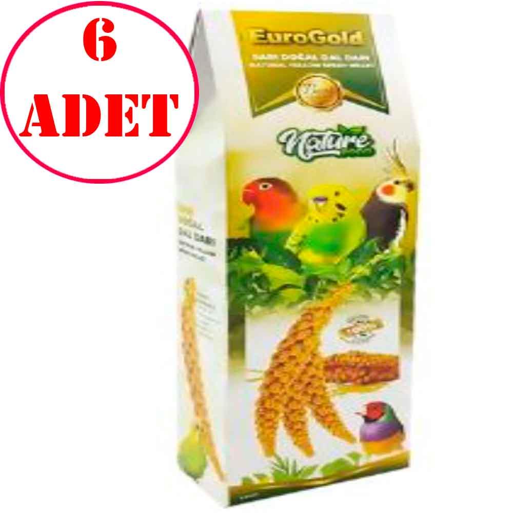 Eurogold Sarı Doğal Dal Darı Kuş Yemi 5'li Paket 6 AD 32107869 Amazon Pet Center