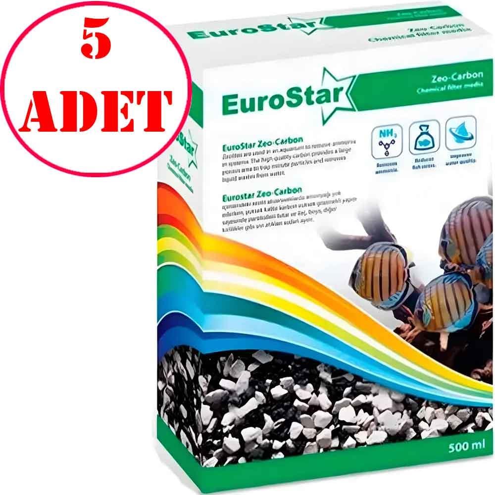Eurostar Akvaryum Filtre Malzemesi Amonyak Giderici Zeo Karbon 500 Ml 5 Adet 35002451 Amazon Pet Center