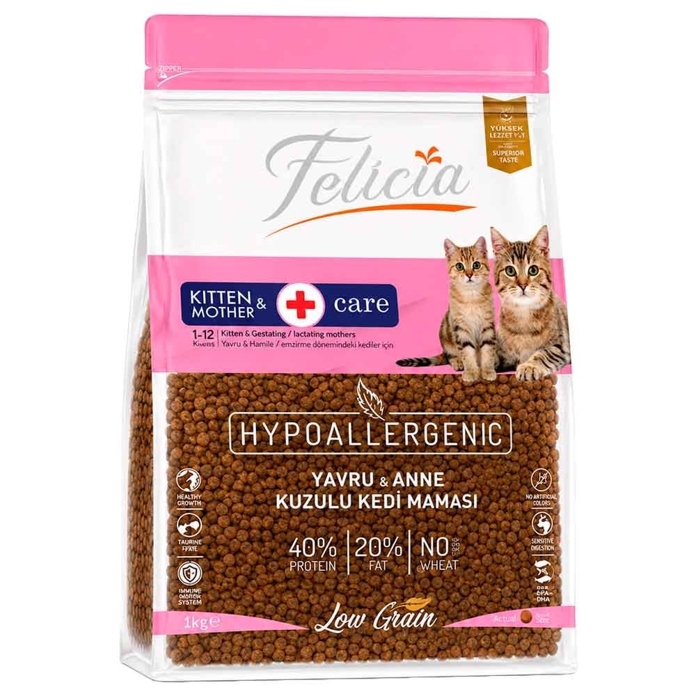 Felicia Düşük Tahıllı Kolajenli Kuzu Etli Yavru Kedi Maması 1 Kg 8682631207779 Amazon Pet Center