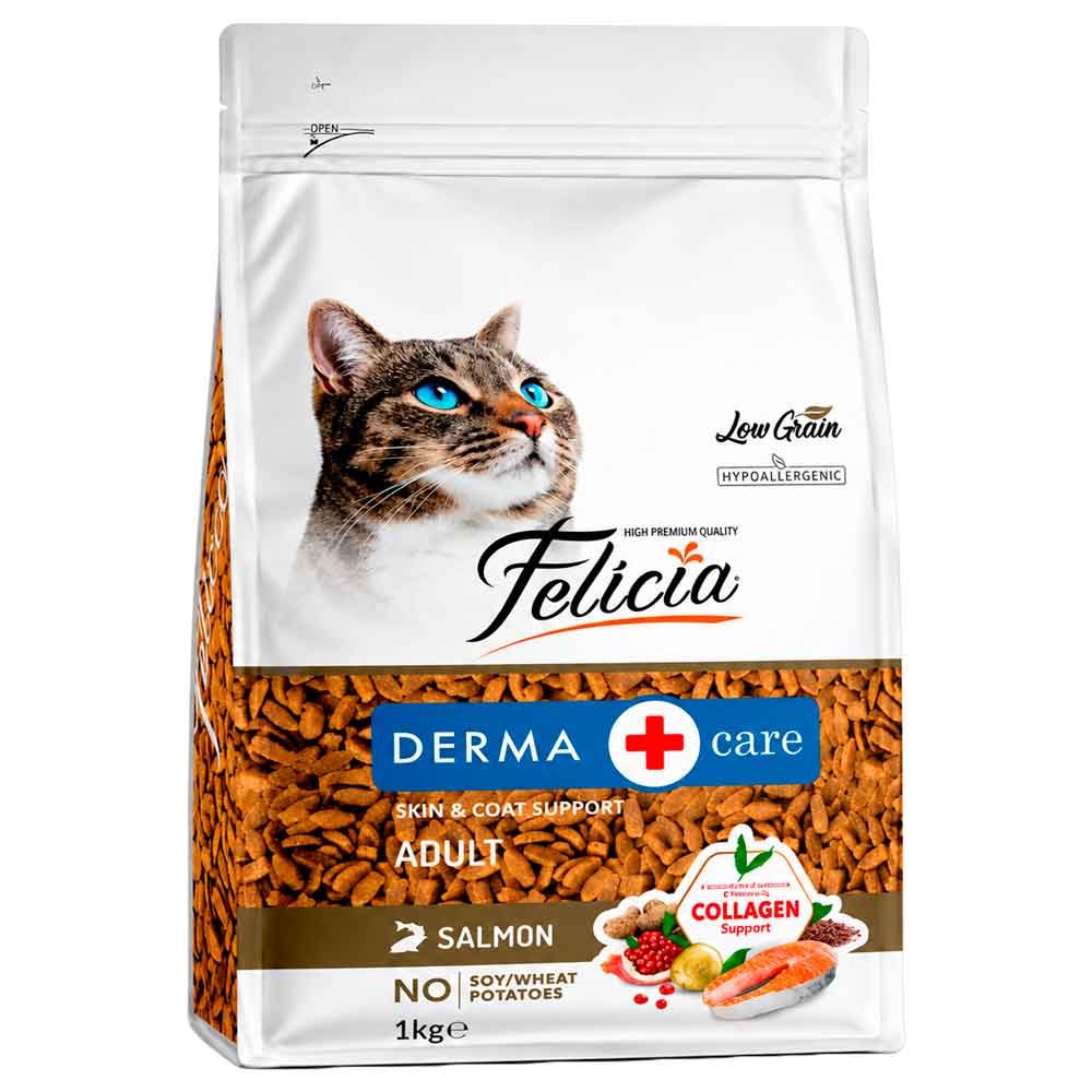 Felicia Kedi Maması Kolajenli Az Tahıllı Somonlu 1 Kg 8681299605699 Amazon Pet Center
