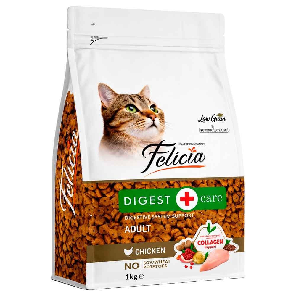 Felicia Kedi Maması Kolajenli Tavuklu Az Tahıllı 1 Kg 8681299605682 Amazon Pet Center