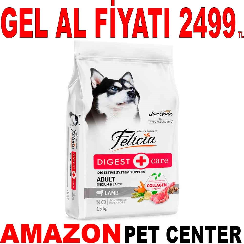 Felicia Köpek Maması Kuzu Etli Az Tahıllı 15 Kg Gel Al 21668005 Amazon Pet Center