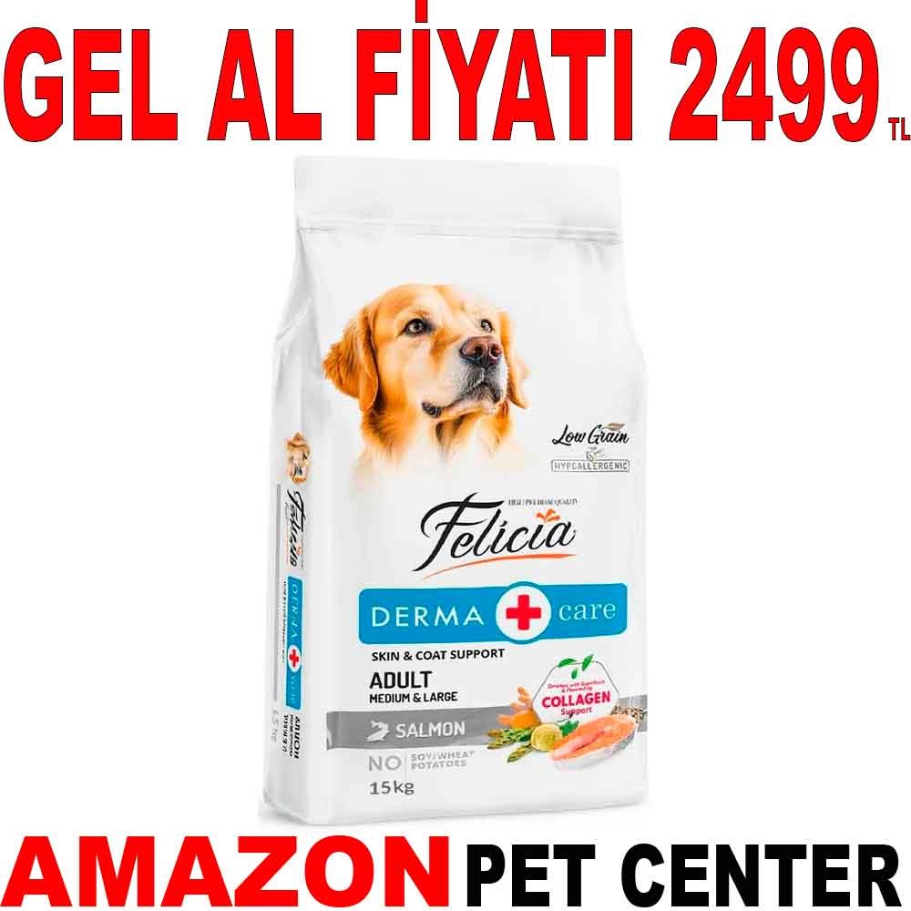 Felicia Somonlu Köpek Maması Az Tahıllı 15 Kg Gel Al 22713001 Amazon Pet Center