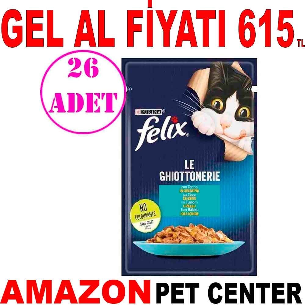 Felix Ton Balıklı Yaş Kedi Maması 85 Gr 26 AD Gel Al 20047009 Amazon Pet Center