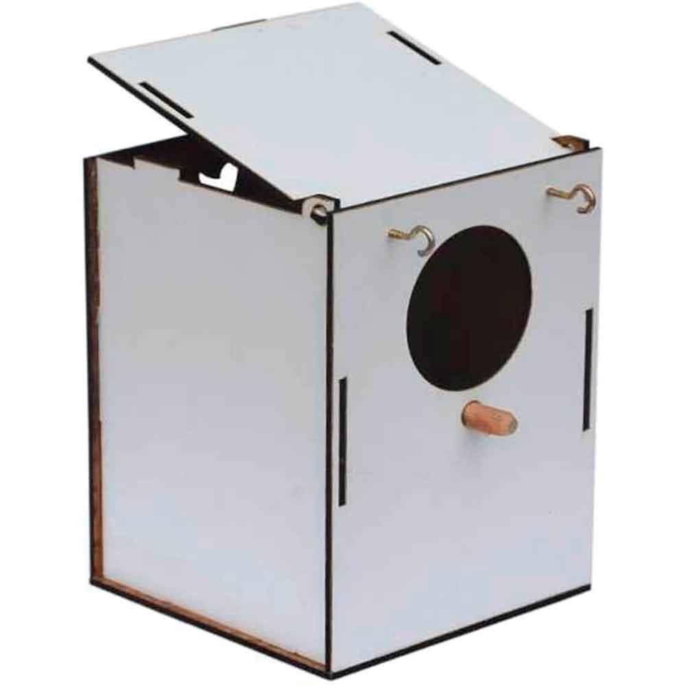 Fit Fly Lüx Ahşap Muhabbet Kuşu Yuvası 18,5 cm 1910001172158 Amazon Pet Center