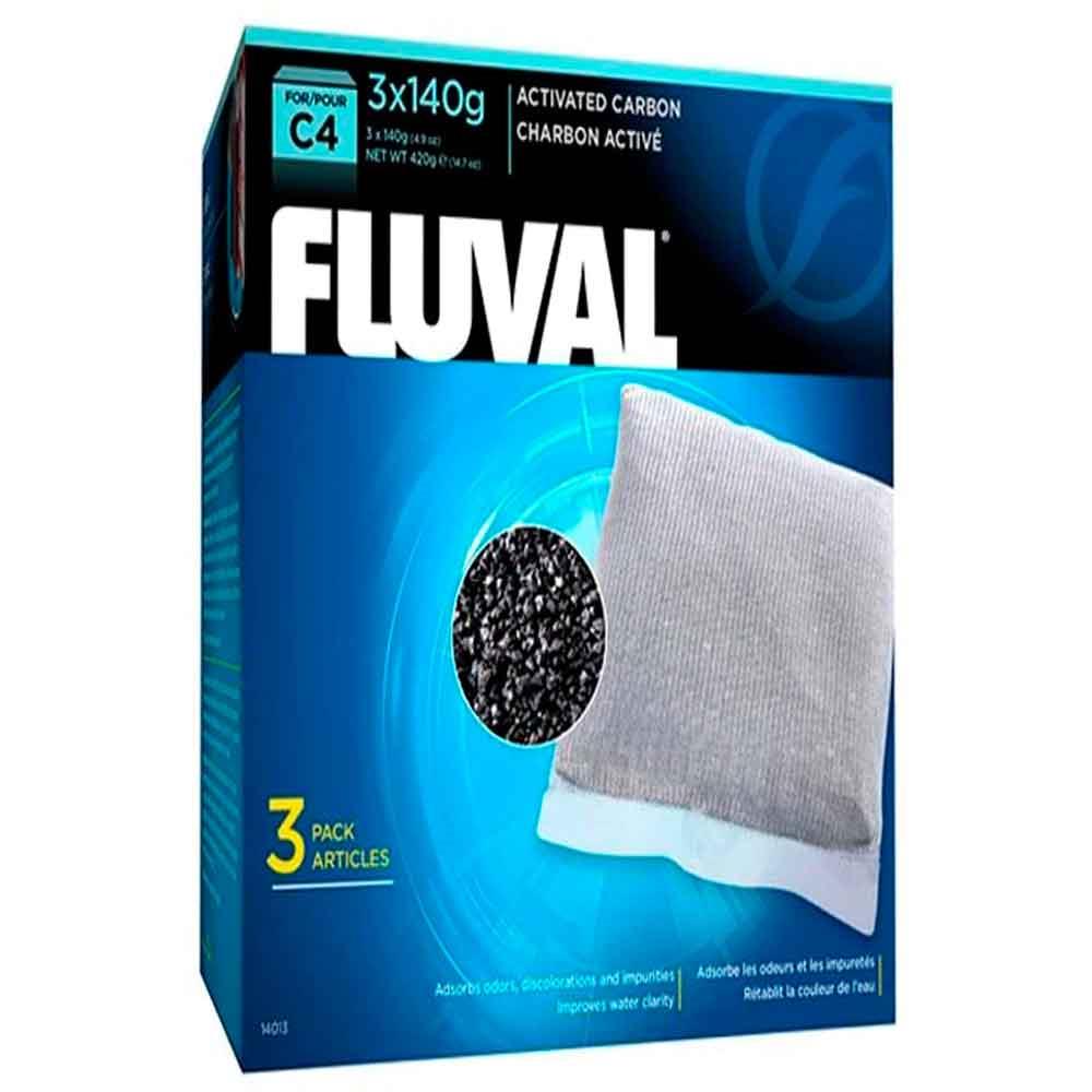 Fluval Akvaryum Filtre Karbonu C4 3x140 Gr 015561140133 Amazon Pet Center