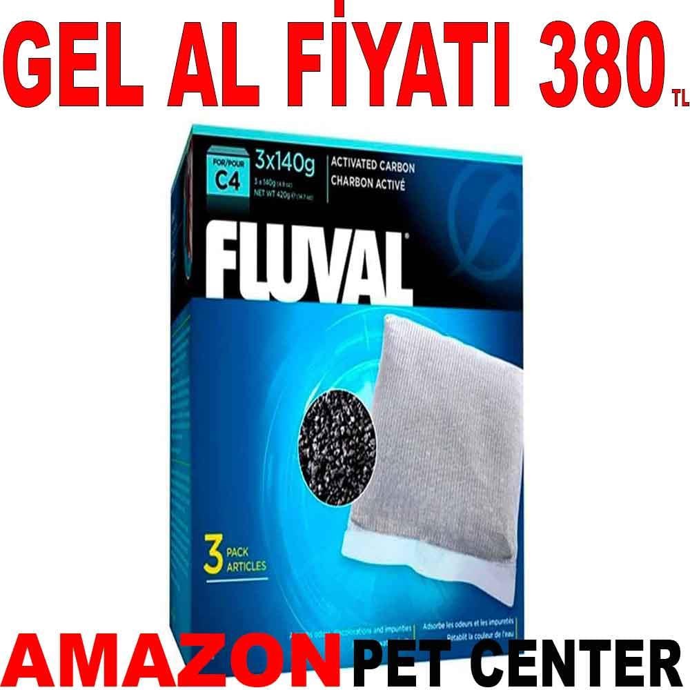 Fluval Akvaryum Filtre Karbonu C4 3x140 Gr 22206008 Amazon Pet Center