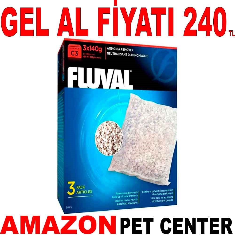 Fluval Amonyak Giderici C3 3x140 Gr Akvaryum Filtre Malzemesi Gel Al 22210005 Amazon Pet Center