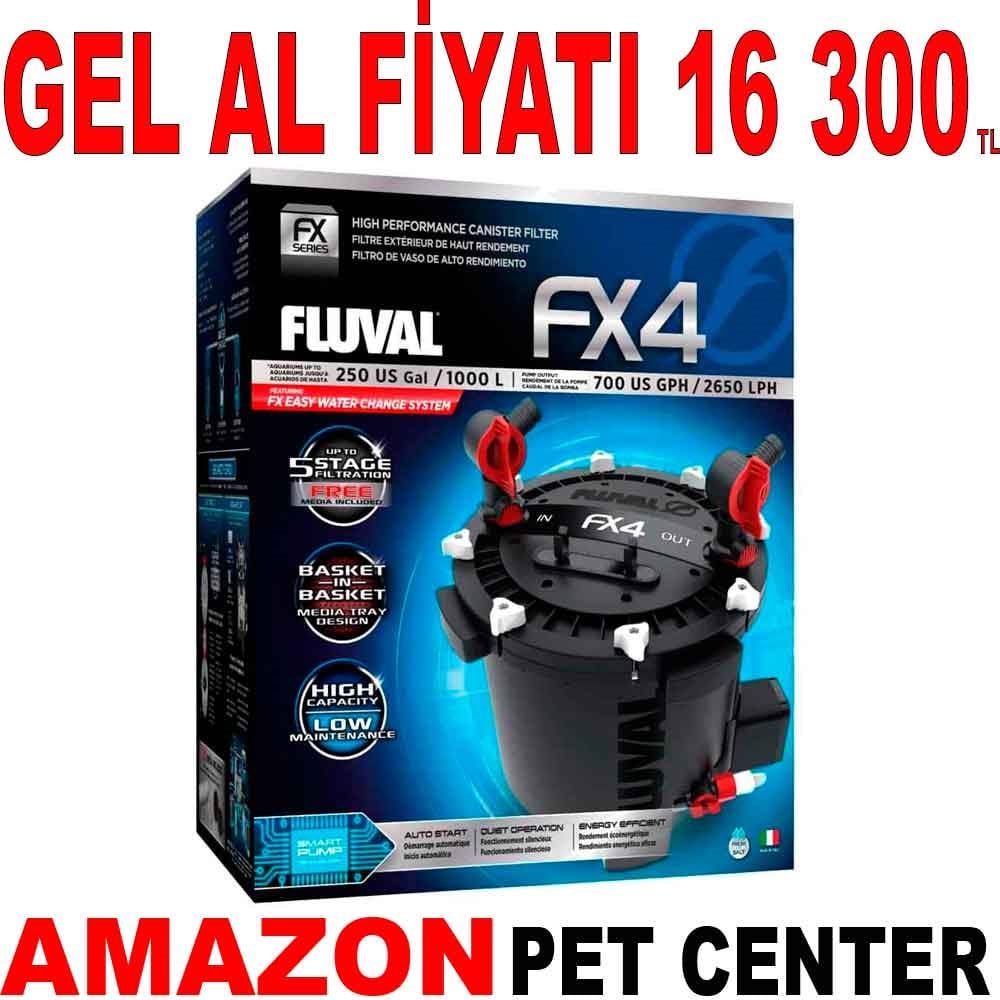 Fluval FX4 Akvaryum Dış Filtre 2600 L/H Gel Al 35002765 Amazon Pet Center